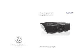 Vadovas Philips AJ3123/12 Radijo laikrodis su žadintuvu