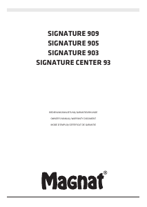 Manual de uso Magnat Signature 905 Altavoz