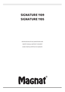 説明書 Magnat Signature 1109 スピーカー