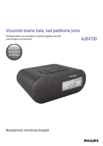 Vadovas Philips AJB4700 Radijo laikrodis su žadintuvu
