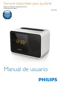 Manual de uso Philips AJT5300W Radiodespertador