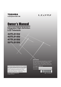Handleiding Toshiba 32TL515U LCD televisie