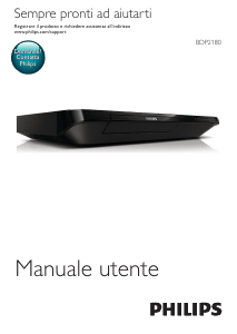 Manuale Philips BDP2180 Lettore blu-ray