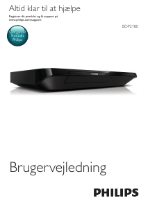 Brugsanvisning Philips BDP2180 Blu-ray afspiller