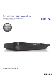 Rokasgrāmata Philips BDP2180 Blu-ray atskaņotājs