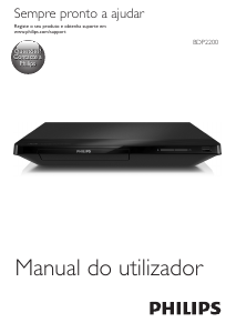 Manual Philips BDP2200 Leitor de blu-ray
