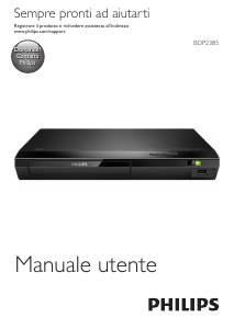 Manuale Philips BDP2385 Lettore blu-ray