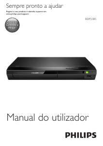 Manual Philips BDP2385 Leitor de blu-ray