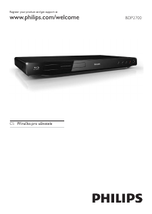 Manuál Philips BDP2700 Přehrávač Blu-ray