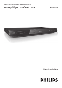 Návod Philips BDP2700 Blu-ray prehrávač