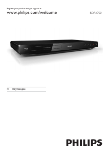 Käyttöohje Philips BDP2700 Blu-ray-soitin