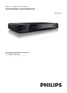 Brugsanvisning Philips BDP3100 Blu-ray afspiller