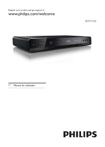 Manual Philips BDP3100 Leitor de blu-ray