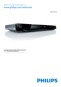 Bedienungsanleitung Philips BDP3250 Blu-ray player