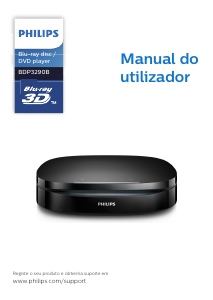 Manual Philips BDP3290B Leitor de blu-ray