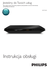 Instrukcja Philips BDP3400 Odtwarzacz Blu-ray