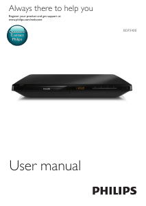 Manual Philips BDP3400 Blu-ray Player
