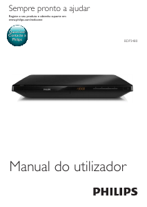 Manual Philips BDP3480 Leitor de blu-ray