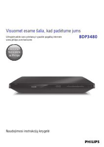 Vadovas Philips BDP3480 Blu-ray leistuvas