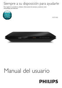 Manual de uso Philips BDP3480 Reproductor de blu-ray
