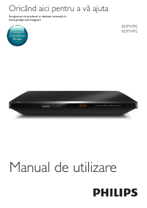Manual Philips BDP3490 Blu-ray player