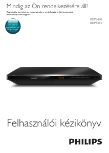 Használati útmutató Philips BDP3490 Blu-ray lejátszó