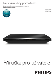 Manuál Philips BDP3492 Přehrávač Blu-ray