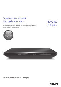 Vadovas Philips BDP3492 Blu-ray leistuvas