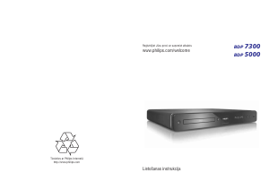 Rokasgrāmata Philips BDP5000 Blu-ray atskaņotājs