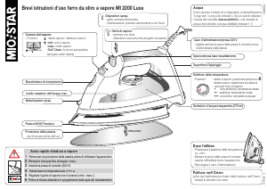 Manuale Mio Star MI 2200 Luxe Ferro da stiro
