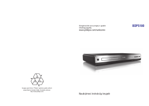 Vadovas Philips BDP5180 Blu-ray leistuvas