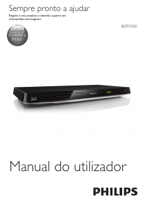 Manual Philips BDP5500 Leitor de blu-ray