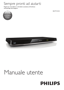 Manuale Philips BDP5500 Lettore blu-ray