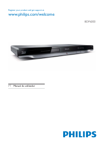 Manual Philips BDP6000 Leitor de blu-ray