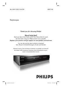 Käyttöohje Philips BDP7100 Blu-ray-soitin