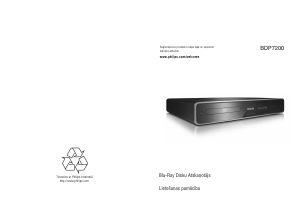 Rokasgrāmata Philips BDP7200 Blu-ray atskaņotājs