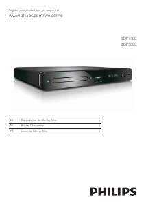 Manual de uso Philips BDP7300 Reproductor de blu-ray