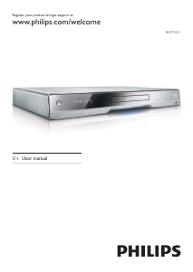Bedienungsanleitung Philips BDP7500SL Blu-ray player