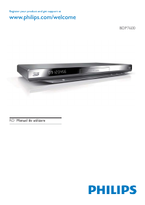 Manual Philips BDP7600 Blu-ray player