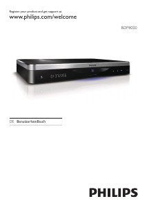 Bedienungsanleitung Philips BDP8000 Blu-ray player