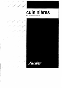Mode d’emploi Sauter 520CC2GB1 Cuisinière