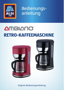 Bedienungsanleitung Ambiano GT-CM-04 Kaffeemaschine