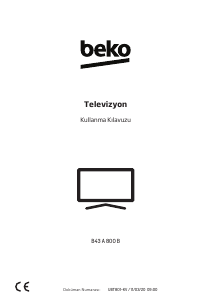 Kullanım kılavuzu BEKO B43 A 800 B LED televizyon