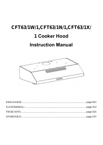 Mode d’emploi Candy CFT63/1N/1 Hotte aspirante