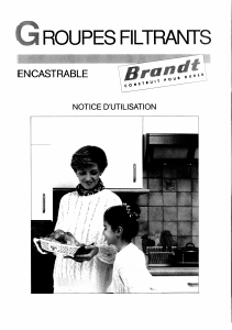 Mode d’emploi Brandt 550H60/2 Hotte aspirante