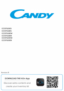 Vadovas Candy CCE3T618EW Šaldytuvas-šaldiklis