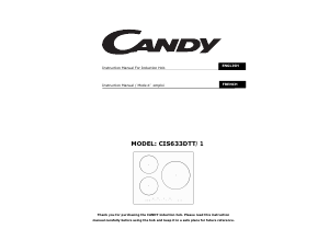 Manual Candy CIS633DTT/1 Hob