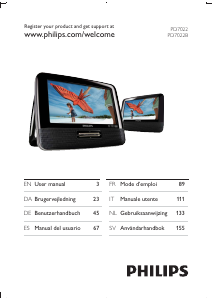 Manuale Philips PD7022B Lettore DVD