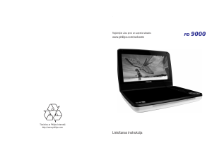 Rokasgrāmata Philips PD9000 DVD atskaņotājs