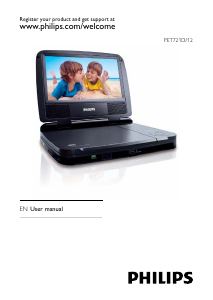 Manual Philips PET721D DVD Player